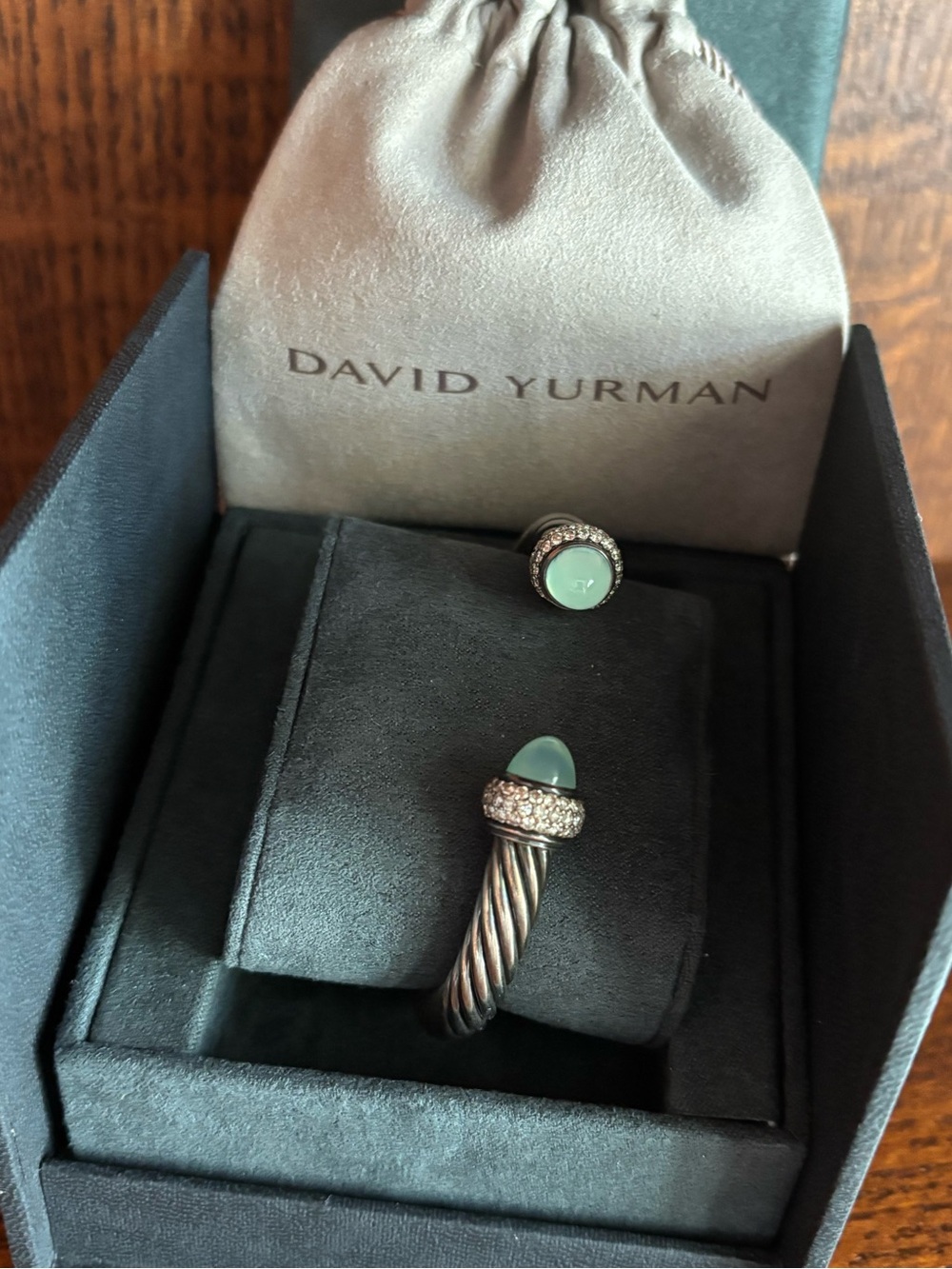 ✨PRICE FIRM✨ DAVID YURMAN ✨🩵HP🩵✨ 7mm Cable Cuff - Authentic - Picture 16 of 16